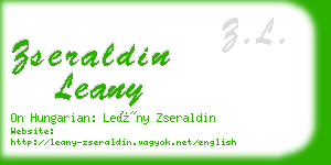 zseraldin leany business card
